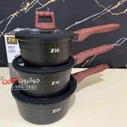 شیر جوش درب دار زیو 3 عددی گرانیتی ZIO ZMP-8457