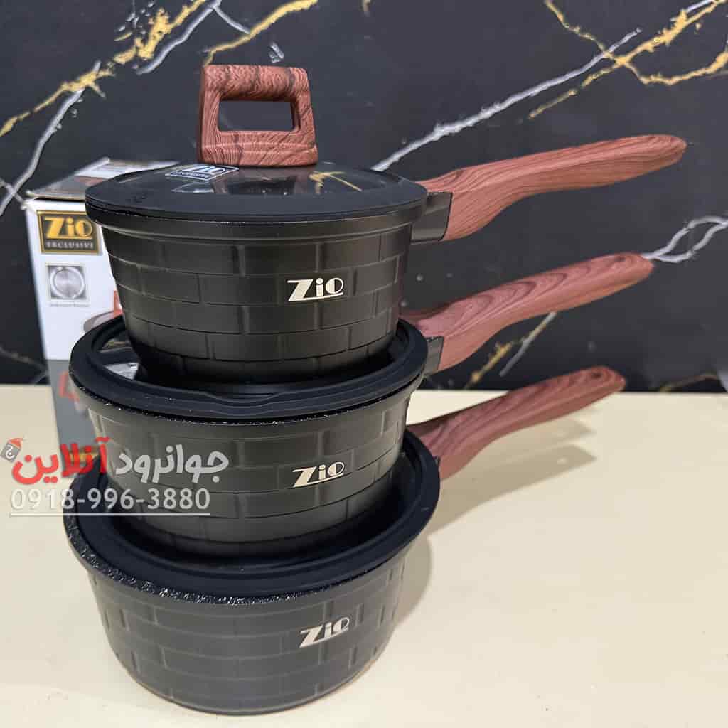 شیر جوش درب دار زیو 3 عددی گرانیتی ZIO ZMP-8457