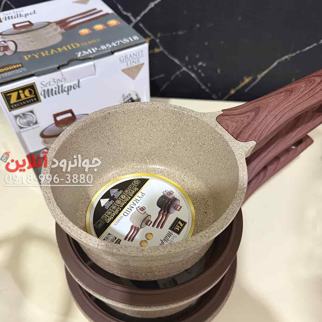 شیر جوش درب دار زیو 3 عددی گرانیتی ZIO ZMP-8457