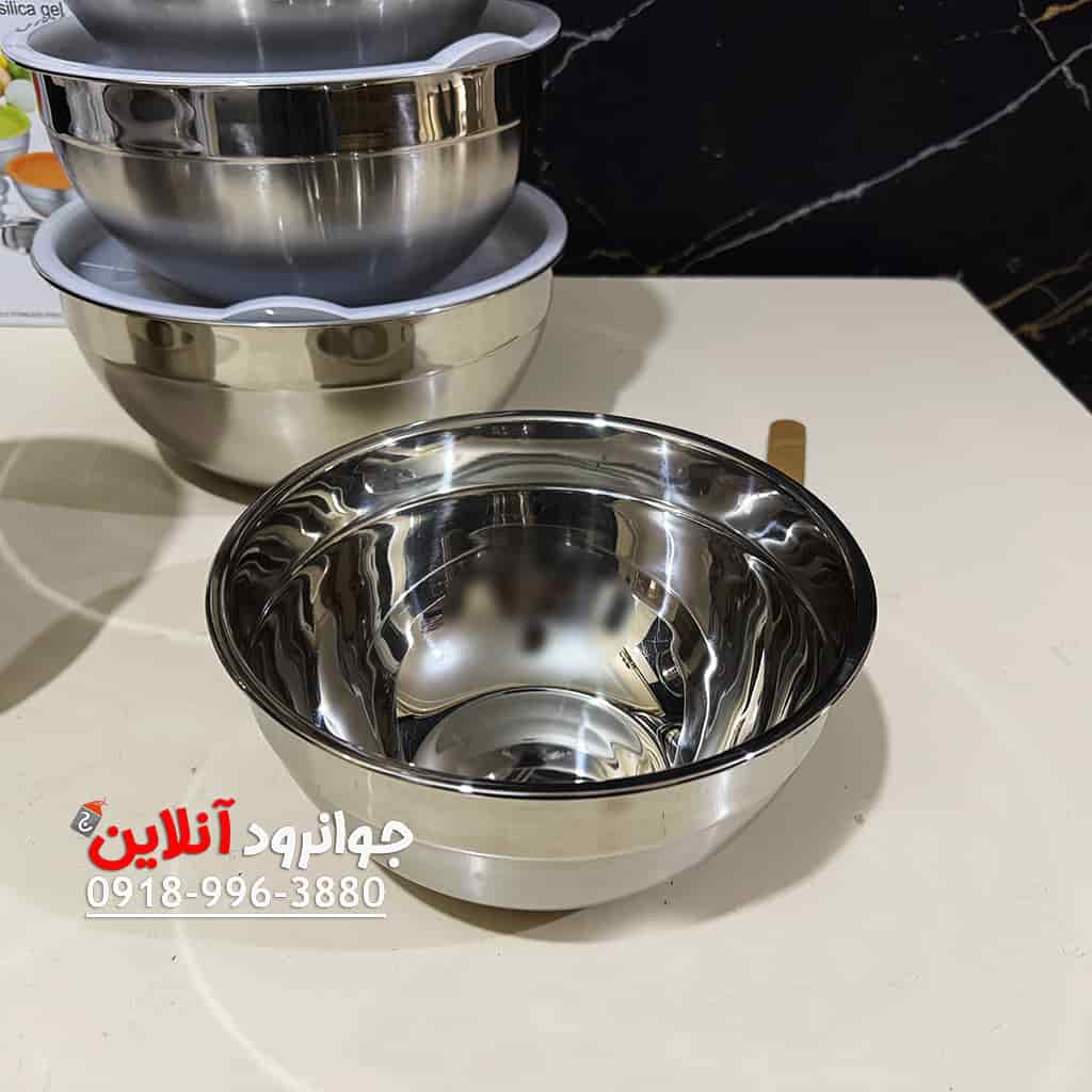 لگن استیل درب دار 7 عددی اصلی YYI -7