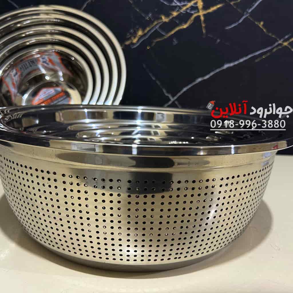 آبکش لگن یونیک 10 پارچه استیل ستاره دار اصلی Unique UN-10