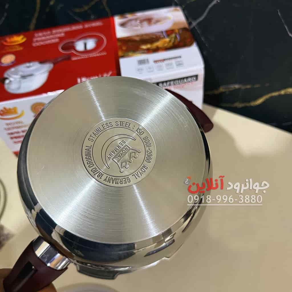 زودپز استیل رویال 3 لیتر دسته دار اصلی Royal 18Cm3L RG-3