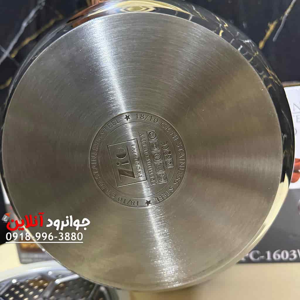 زودپز دسته دار زیو 9 لیتر روگازی ZIO ZPC-1603L09