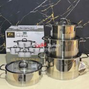 سرویس قابلمه استیل زیو 8 پارچه بابیلون سایز 28 مدل ZIO Babylon ZCS-1378S28