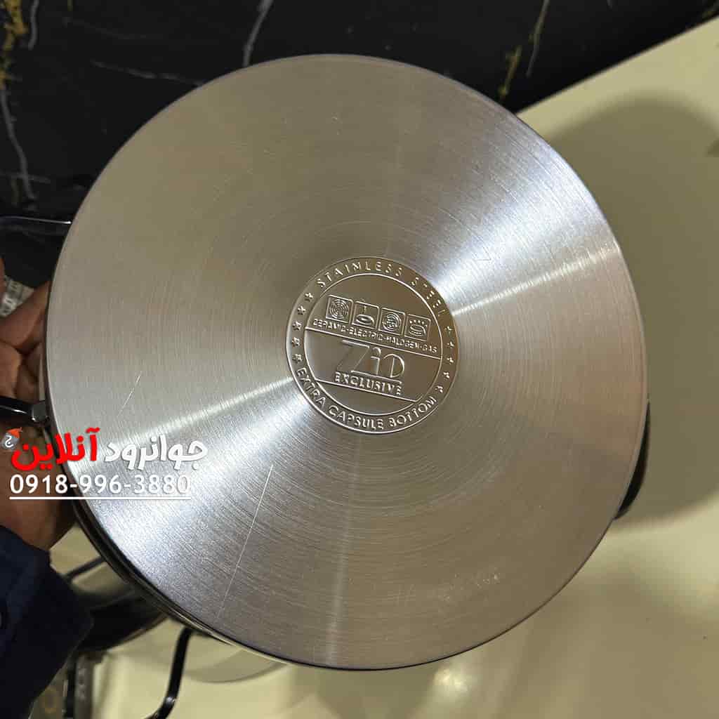 سرویس قابلمه استیل زیو 8 پارچه بابیلون سایز 28 مدل ZIO Babylon ZCS-1378S28