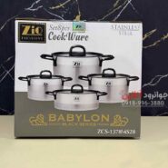 سرویس قابلمه استیل زیو 8 پارچه بابیلون سایز 28 مدل ZIO Babylon ZCS-1378S28