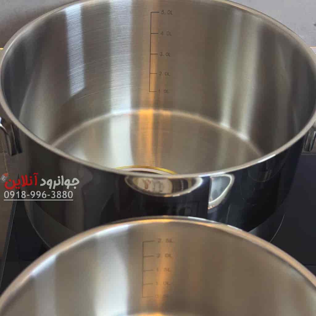 سرویس قابلمه استیل زیو برلین 9 پارچه ZCS-1460 Zio Series Berlin