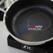 سرویس قابلمه زیو ZCS-1556 استیل 8 پارچه لیزری سایز 28
