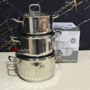 سرویس قابلمه استیل زیو ZCS-1516 ZIO Sumer شش پارچه سایز 24