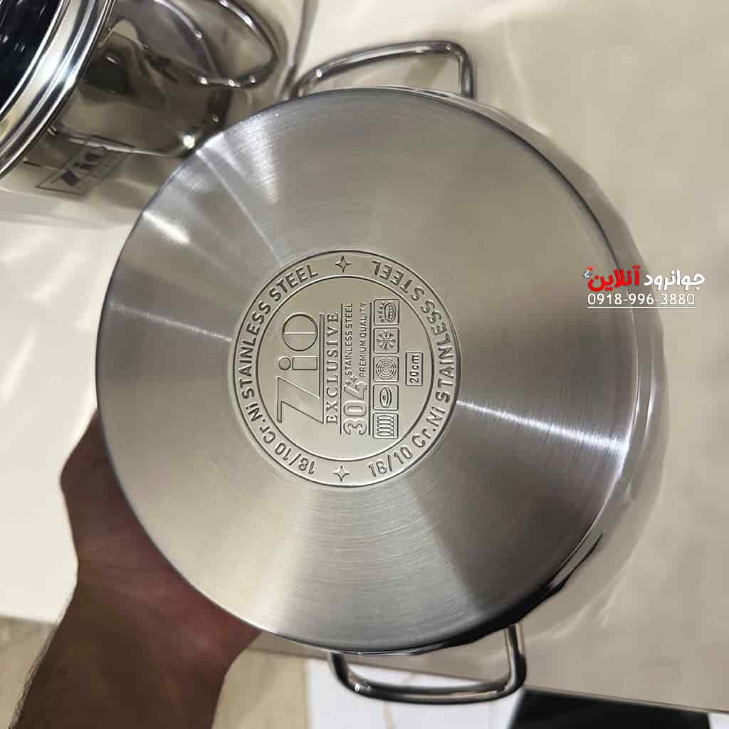 سرویس قابلمه استیل زیو ZCS-1516 ZIO Sumer شش پارچه سایز 24