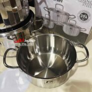 سرویس قابلمه استیل زیو ZCS-1516 ZIO Sumer شش پارچه سایز 24