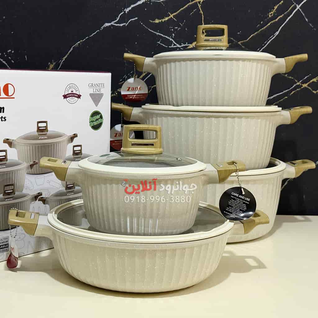 سرویس قابلمه زانو ZA-3542 Zano گرانیت 10 پارچه