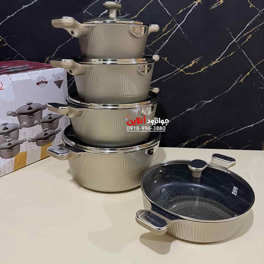 سرویس قابلمه زانو ZANO 3474 گرانیت 10 پارچه
