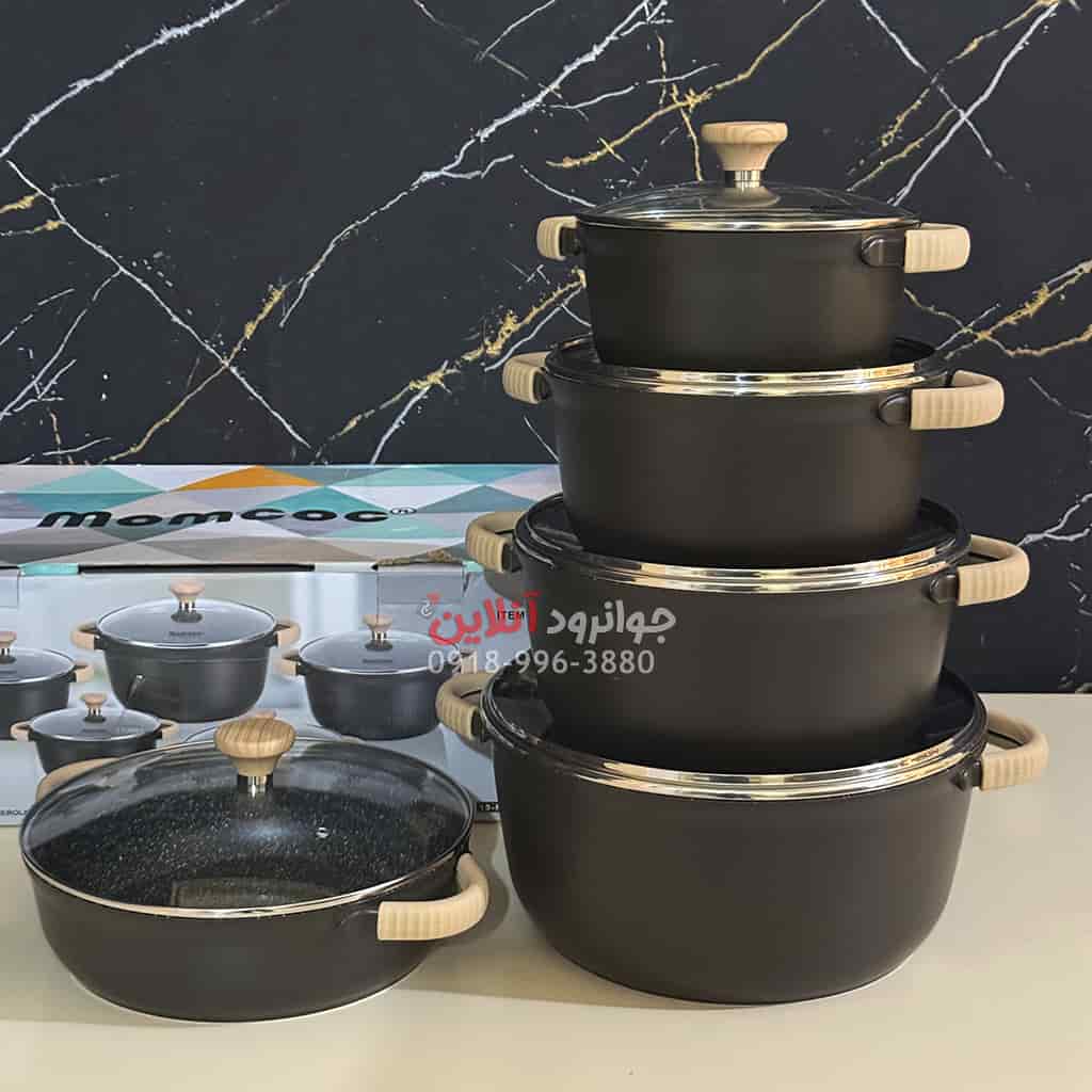 سرویس قابلمه مام کوک 10 پارچه گرانیتی Momcoc FL1076T