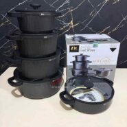 سرویس قابلمه زیو وولکانو ZCS-8740 Volcano Zio گرانیت 10 پارچه