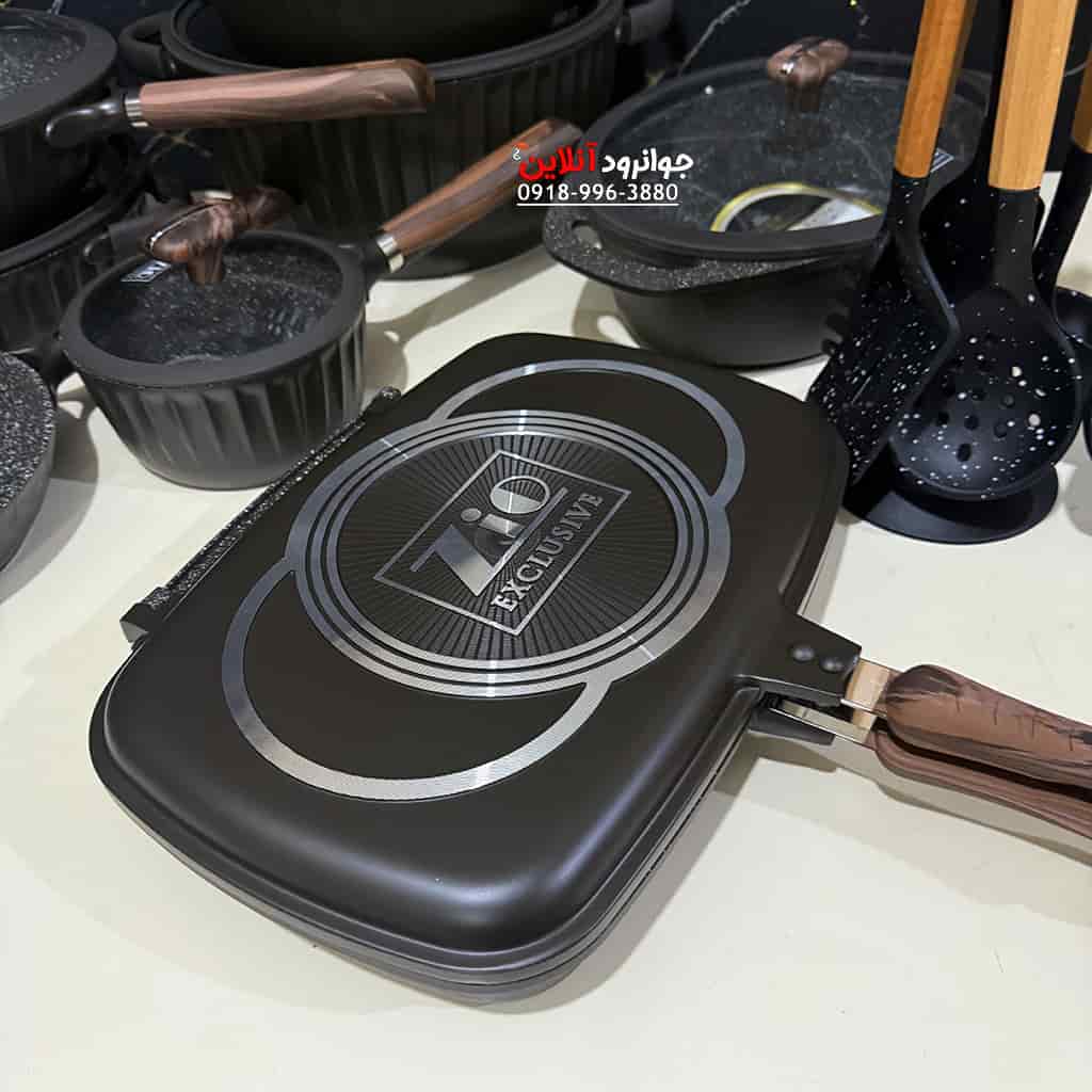 سرویس قابلمه زیو 36 پارچه سری کرون Zio ZCS-8720 S36 Crown مشکی
