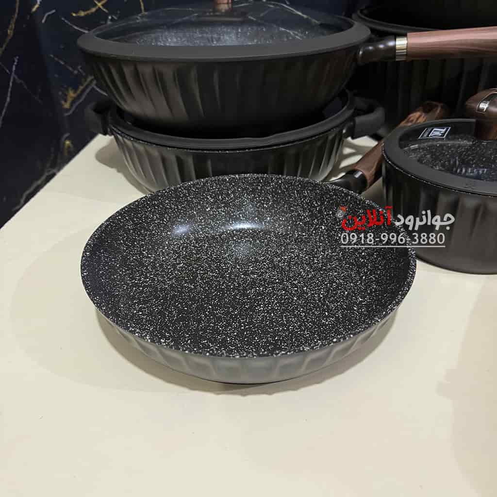 سرویس قابلمه زیو 36 پارچه سری کرون Zio ZCS-8720 S36 Crown مشکی